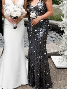 Badgley Mischka Black Evening Dress